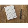 Planificador mensual y cuaderno piñas blanco